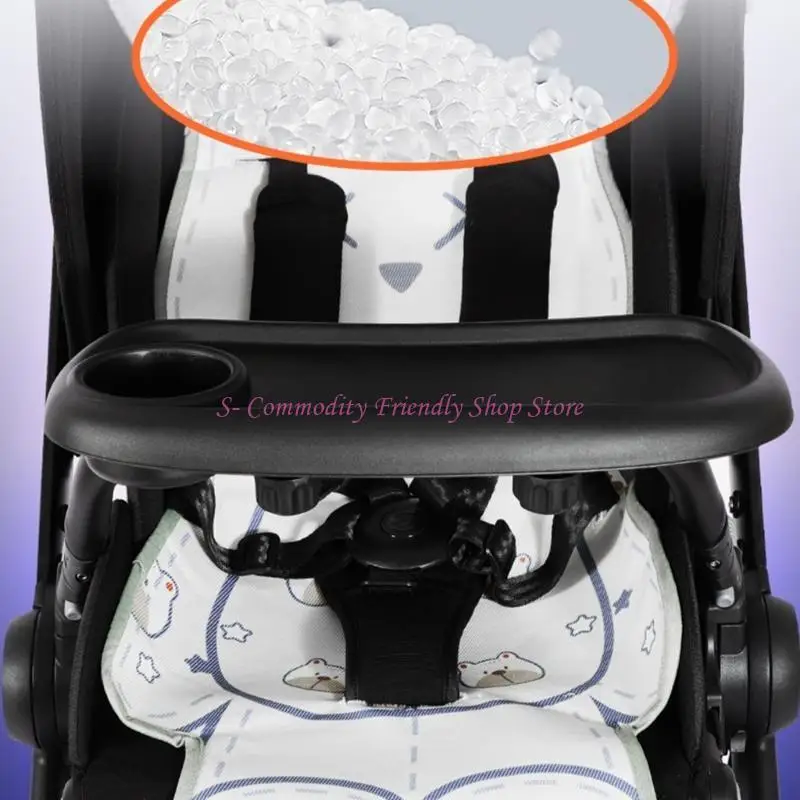 Accesorios para cochecito bebé 85AE, bandeja para aperitivos, con abrazadera tornillo, bandeja para comida para para