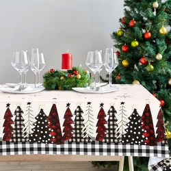 Mantel navideño con copos de nieve para Navidad y Año Nuevo