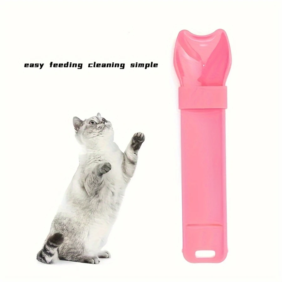 Pet Supplies Cat Strip Squeeze Spoon Cat Strip Feeder for Lickable Wet Cat Treats Pet Liquid Snack Feeding Tool Cat Feeder - imagen 5