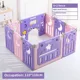 Pink purple 10pcs
