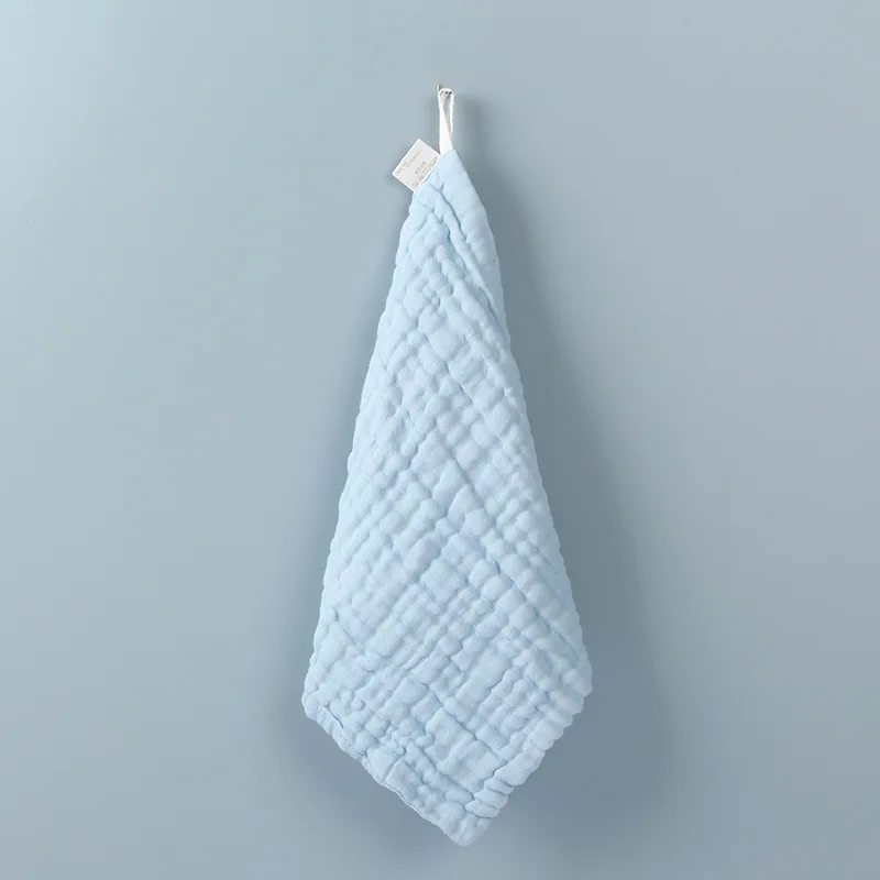 Baberos y toallas para la cara de gasa lavables sin huesos de color caramelo: suaves y agradables para la piel con lazo para colgar, para niños pequeños. - imagen 2