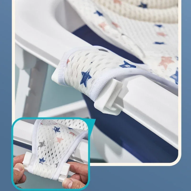 Alfombrilla antideslizante para bañera de bebé recién nacido, estante de baño suspendido, soporte de baño infantil, suministros de baño para niños - imagen 4