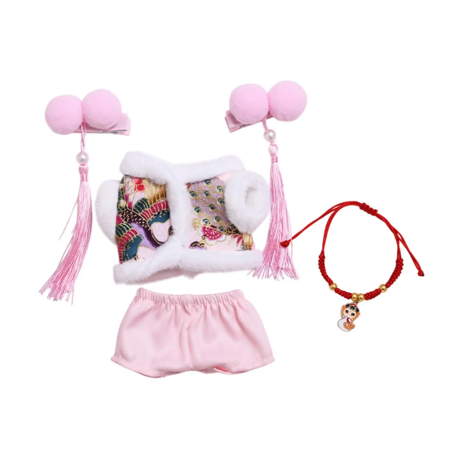 pink with headdress