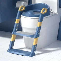 Asiento de inodoro de entrenamiento para ir al baño para niños pequeños con cojín suave de PVC, asiento de entrenamiento para ir al baño, taburete, escalera, orinal, silla para niños y niñas