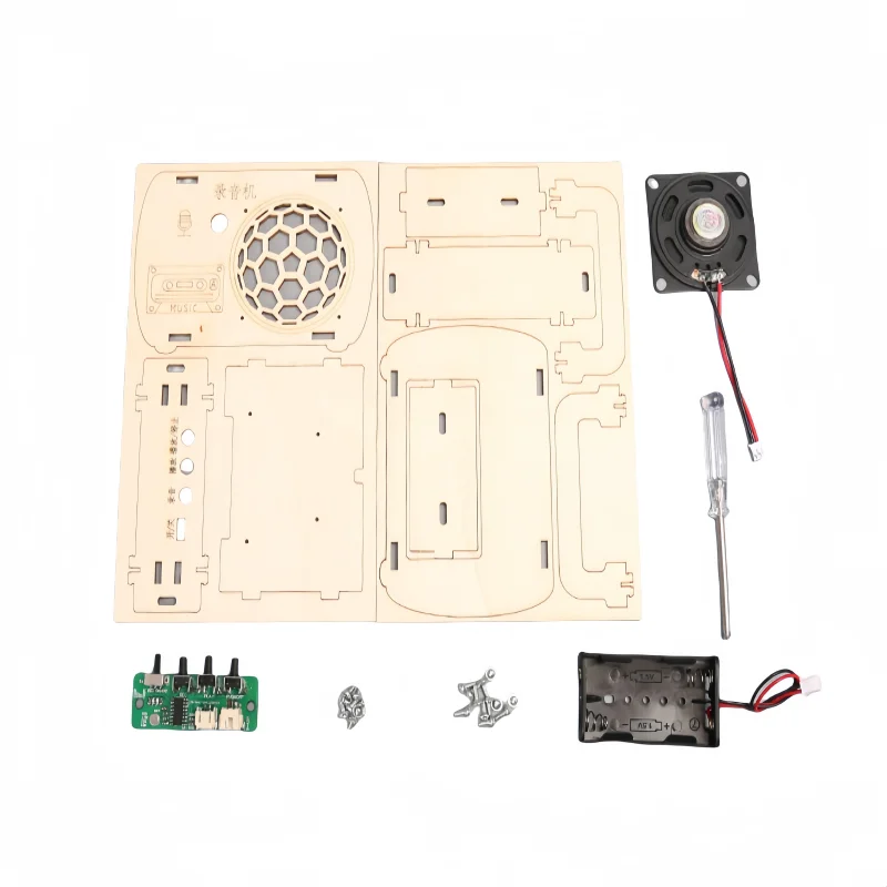 Máquina de grabación casera DIY, tecnología, pequeño fabricante, herramienta de enseñanza de montaje hecha a mano, ciencia creativa, libro de texto Experimental, juguete - imagen 4