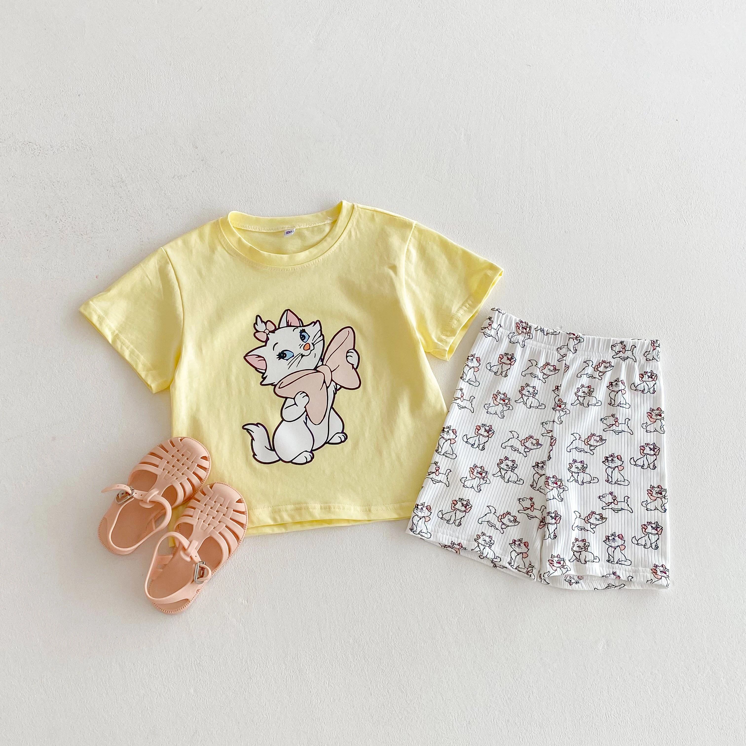 Minnie T-shirt + Shorts Two Piece Set Summer Girls Clothes Fashion Cartoon Cute Short Sleeve Suit Children's Clothing Outfits - imagen 5