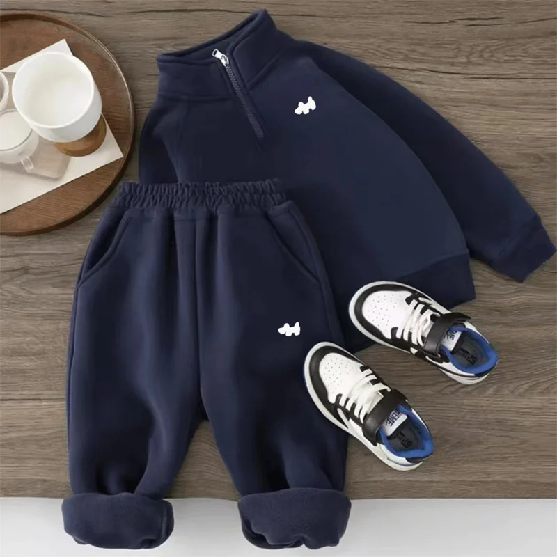 Chándal acolchado infantil – Sudadera y pantalón para invierno - imagen 3