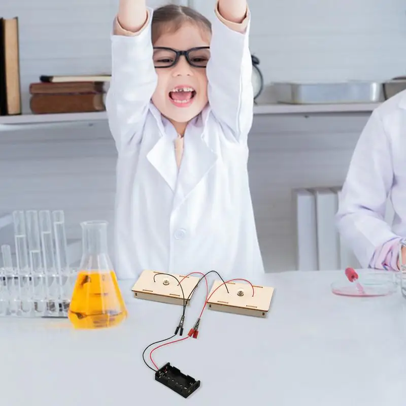 Kit de circuito de aprendizaje de laboratorio de ciencia física, Kit de electricidad para niños, circuitos de construcción educativos, juguetes de aprendizaje de ciencia física para