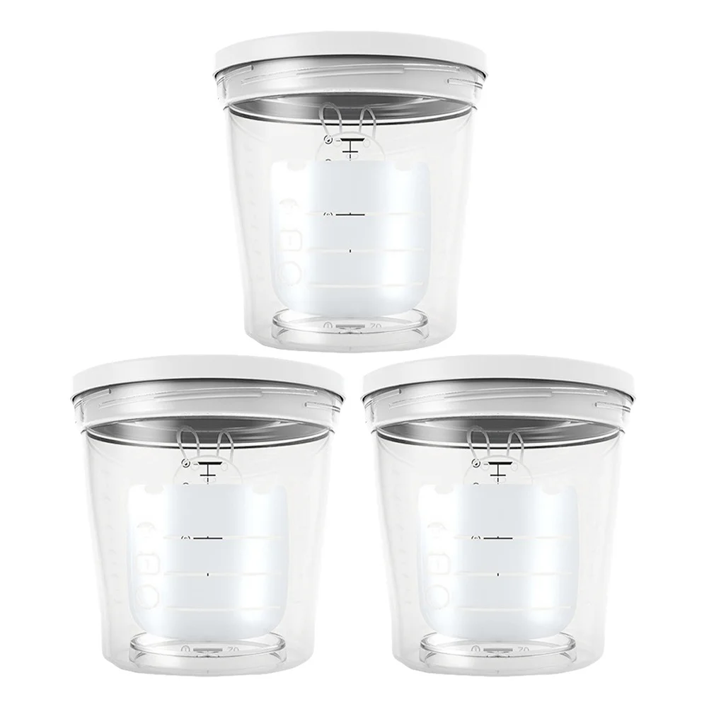 Juego de cajas de leche en polvo, estuche portátil para comida infantil, contenedor de alimentación de bebé hermético apilable, dispensador de almacenamiento, 3 uds. - imagen 5