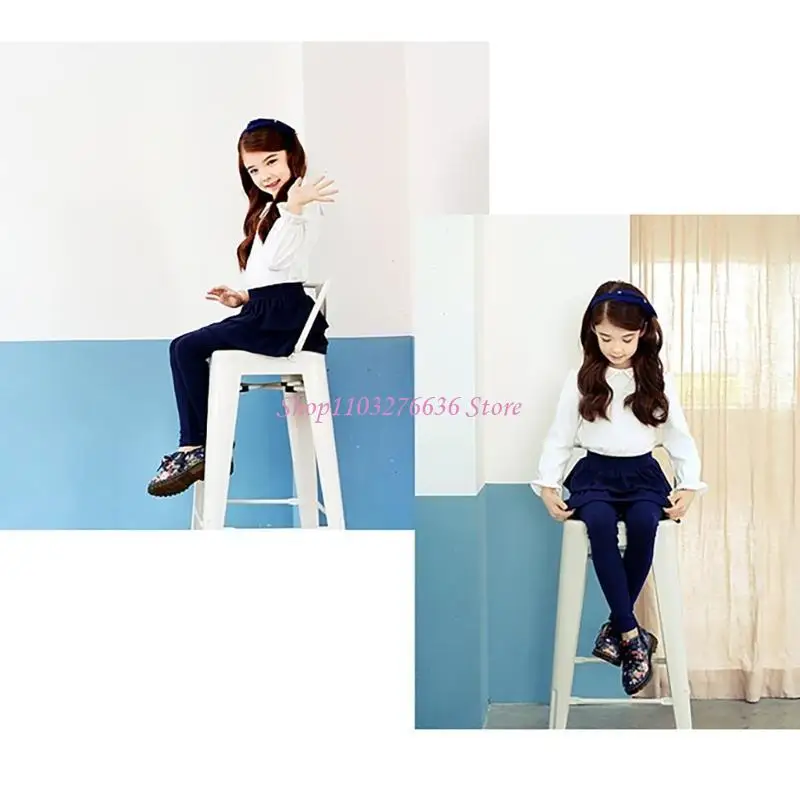 Leggings multifunción faldas falda chicas suaves R6FD Legging para varias ocasiones y atuendos - imagen 4