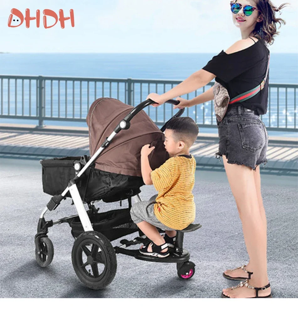 Remolque para segundo hijo en cochecito con adaptador de pedal - imagen 4
