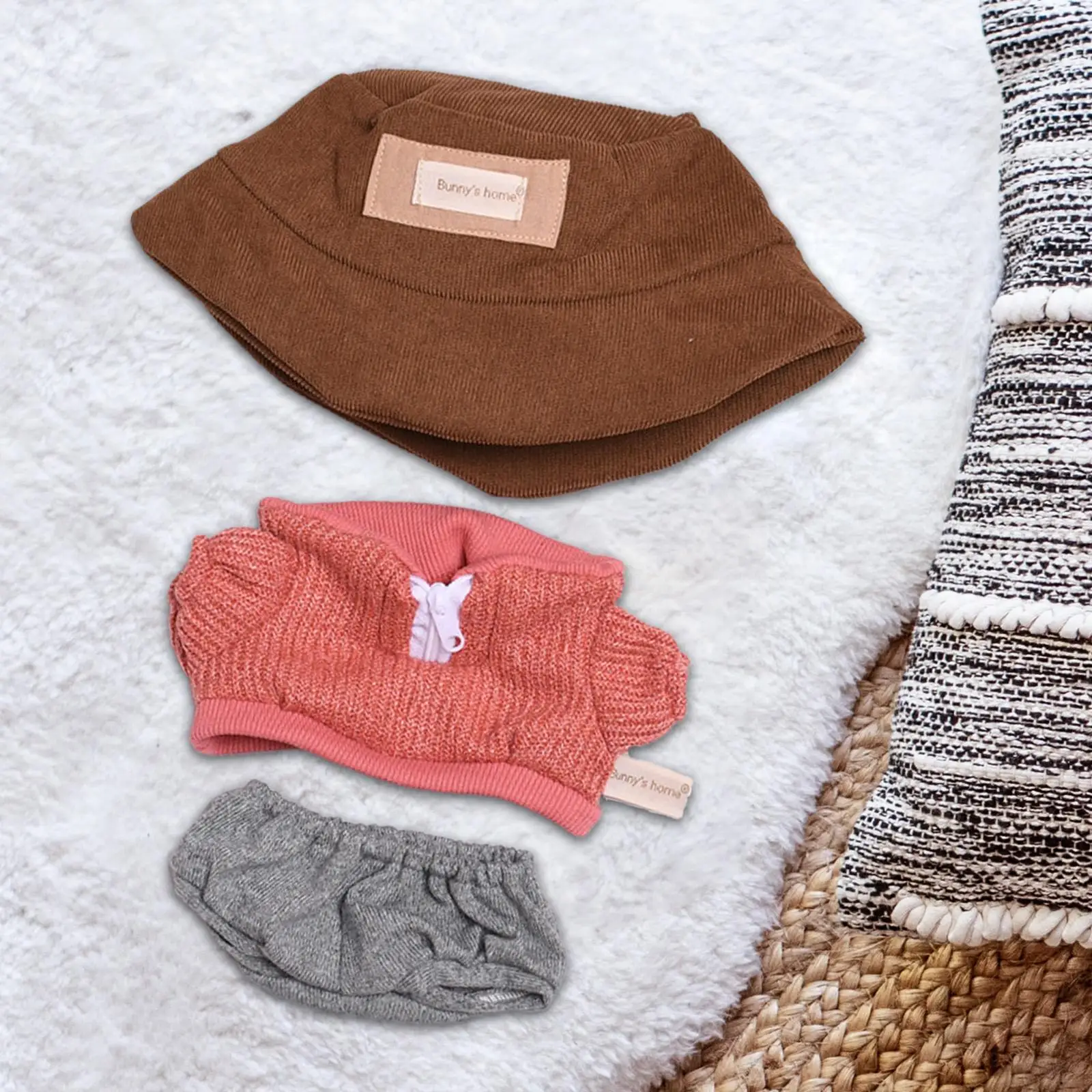 15in Doll Clothes Cute Collection Dressing up Decoration Cute Doll Clothes Suit Sweatshirt Pants Outifit Stylish for Plush Doll