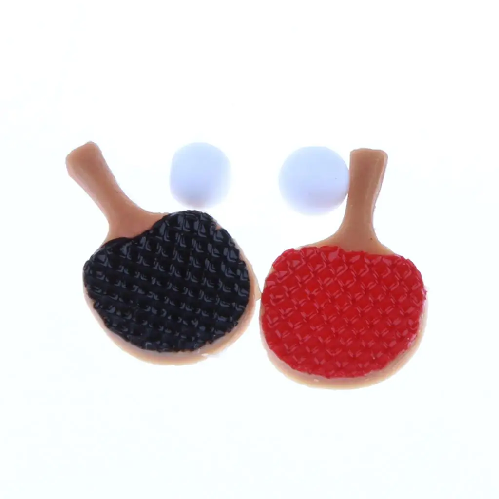 1:12 Scale Dollhouse Table Tennis Complete Set with and Balls