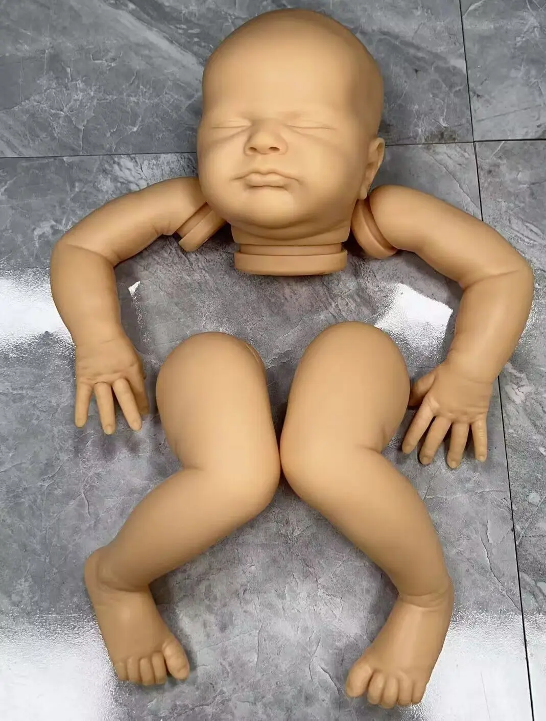 NPK-Kit de muñeca Reborn Max, edición limitada, tacto suave realista, Kit de Color con cuerpo de tela, 19 pulgadas - imagen 2