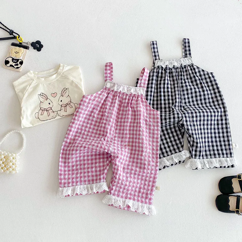 Pantalones verano con rejilla y encaje para niña – MILANCEL - imagen 4