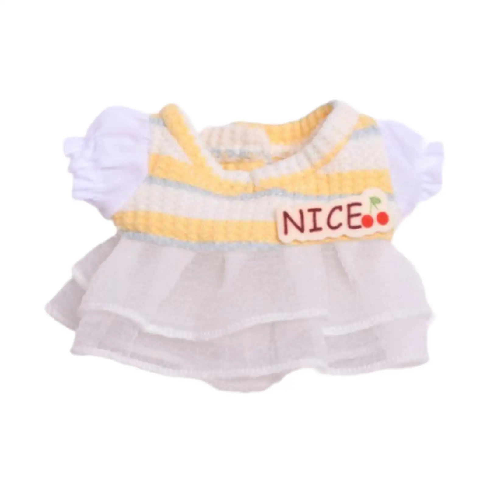 Plush Doll Clothes for 15cm 17cm Photo Props, Doll Dress,Costumes DIY Doll Clothing Fashion Cute Plush Doll Accessories