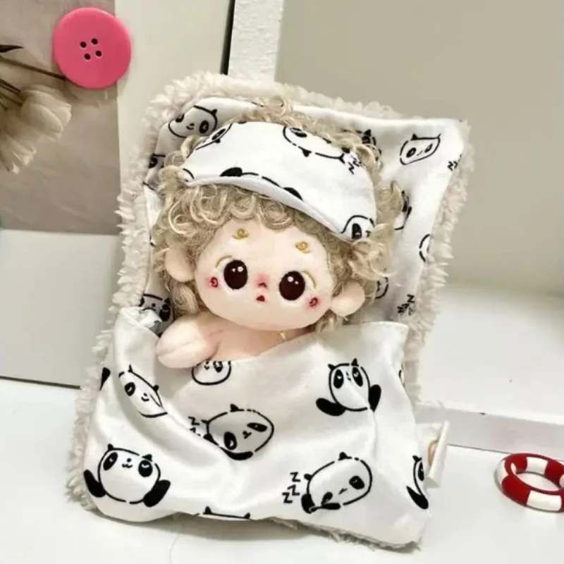 Ropa para muñecas de 17-20cm, ropa de dormir de Panda hecha a mano, Compatible con muñecas de algodón Labubu - imagen 5