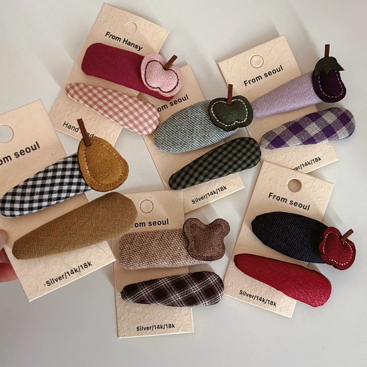 Pinzas para el pelo infantiles de frutas – accesorios para flequillo - imagen 4