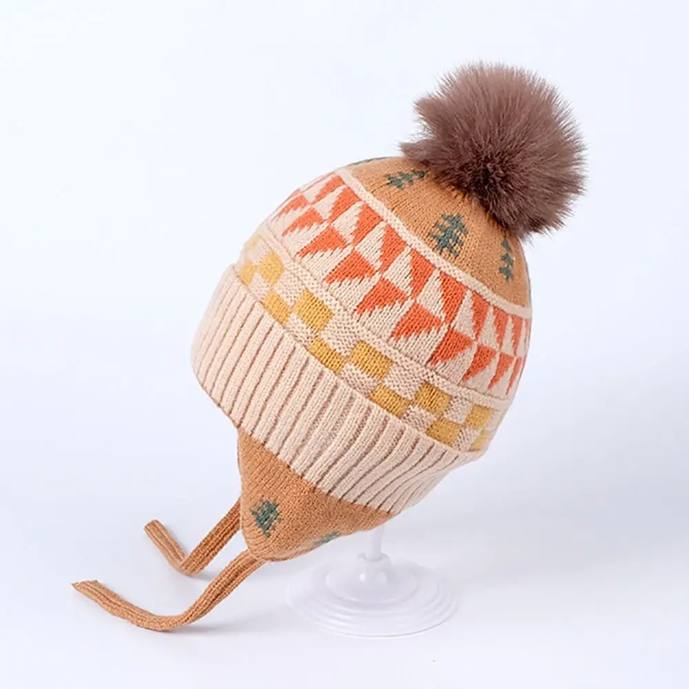Gorro con orejeras para niños, gorro cálido con protección para los oídos para niños, gorros tejidos de lana para niños de 2 a 6 años - imagen 4