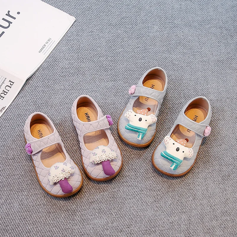 Zapatos de cuero personalizados para niñas, calzado informal para niños, cómodo, suela suave, Mary Jane, otoño 2025, nuevo estilo