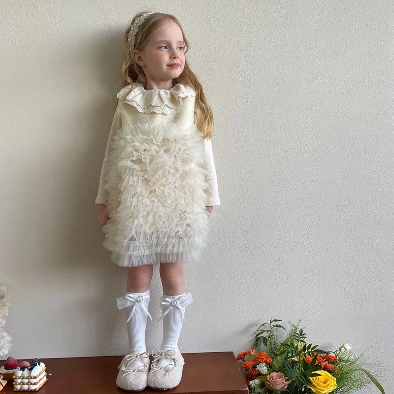 Calcetines princessa con lazo de corazón – Algodón Kawaii para niña - imagen 2