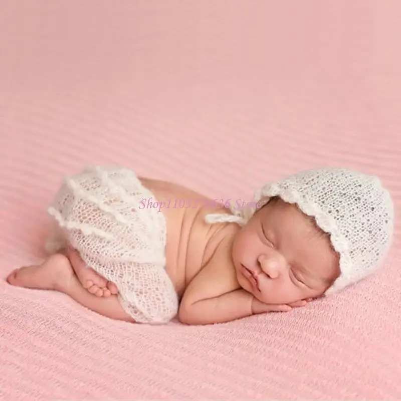 R6fd Baby Photo Ropa Suministro para recién nacidos Fotografía Fotografía Fotografía Disfrazamiento Pantalones punto