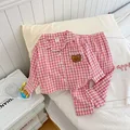 pink plaid