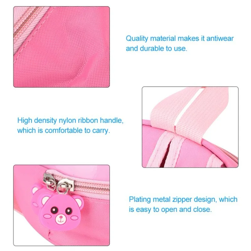 Mochila escolar de dibujos animados para niños y niñas, mochila para niños de guardería, mochila ligera impermeable con animales para niños pequeños, mochila dura y de felpa - imagen 2