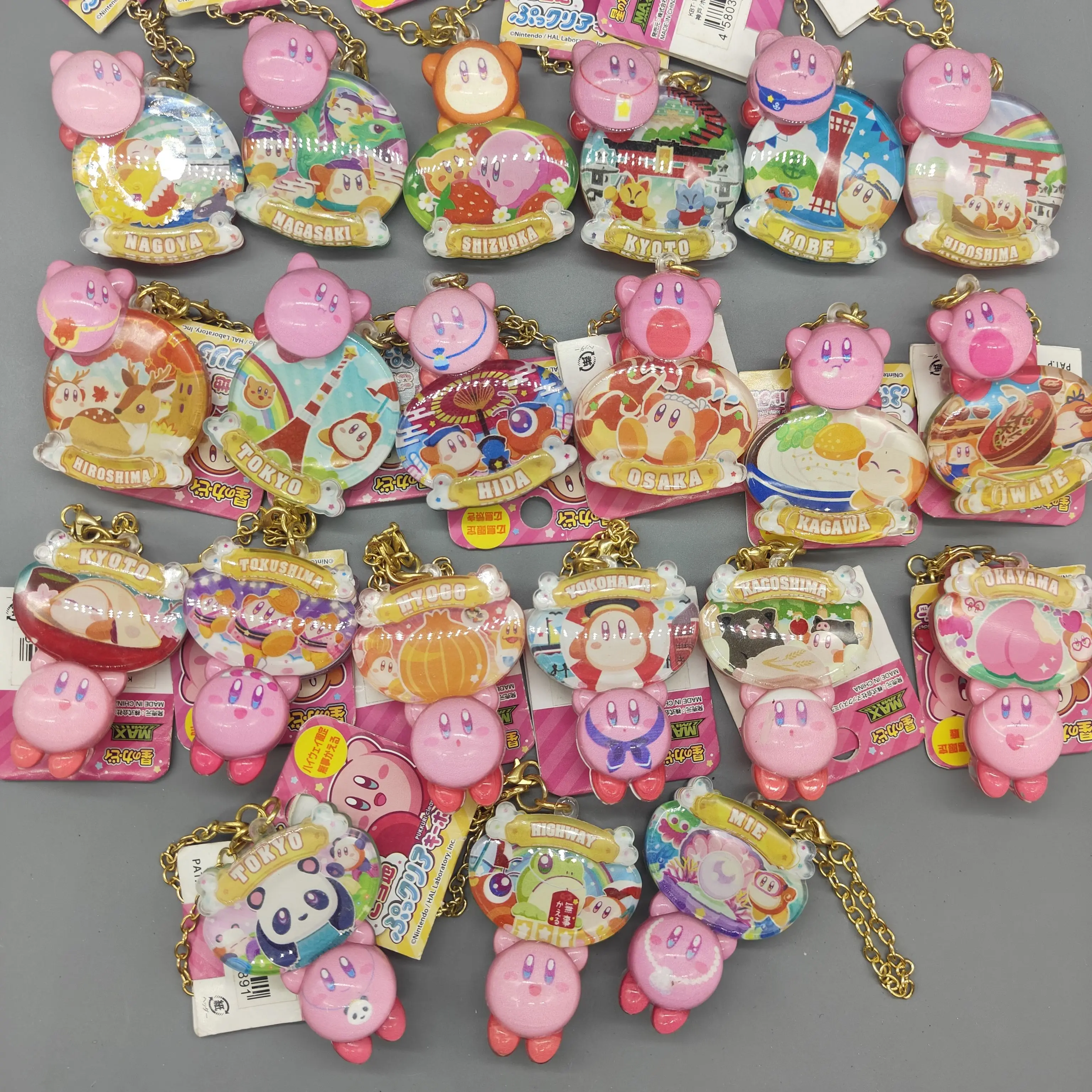 Llavero acrílico Kirby colgante infantil para bolso
