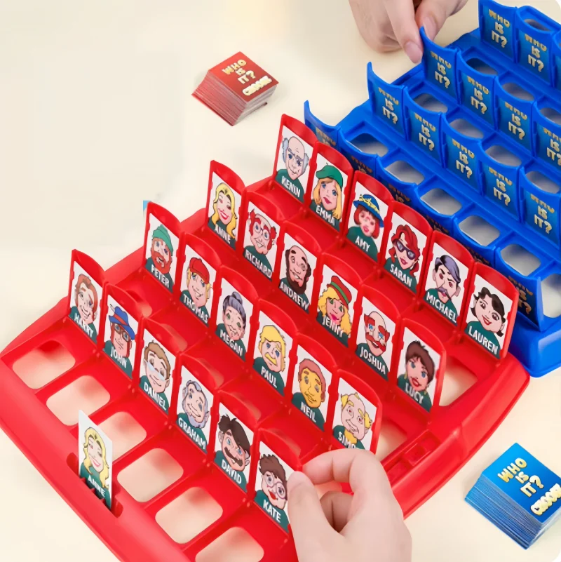 Juego de mesa Guess Who I Am, juguete de interacción entre padres e hijos, razonamiento lógico, rompecabezas para niños, adivina yo, mi personaje, tablero de ajedrez