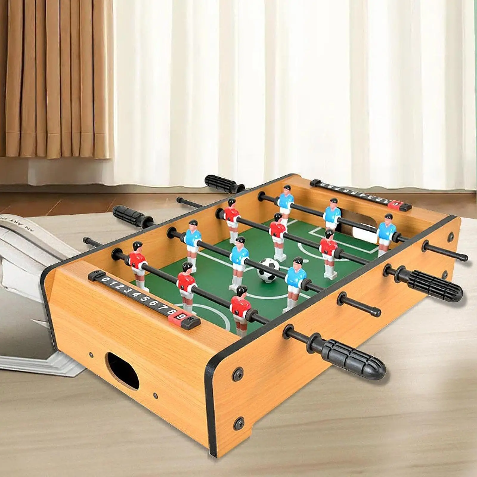 Foosball Table Interactive Toy Indoor Fun Portable for Family Game Playroom