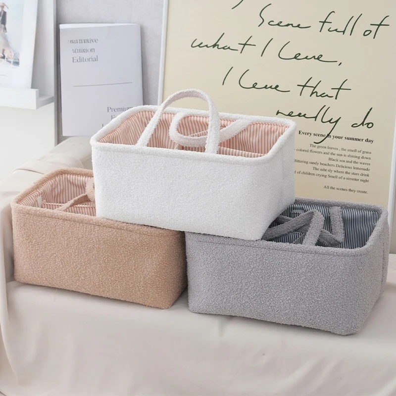 Bolsa pañalera de felpa resistente – Organizador cómodo para padres - imagen 2