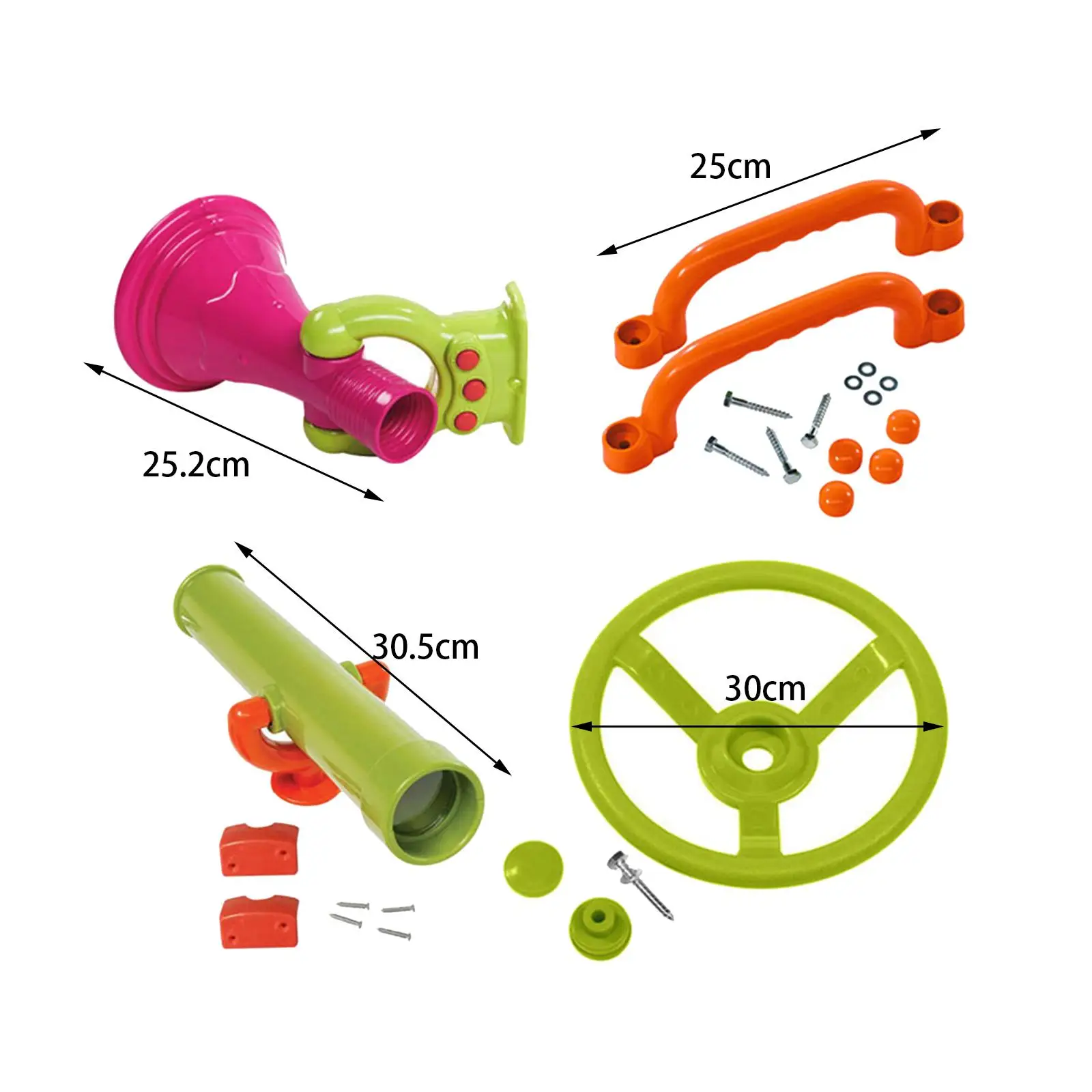 4Pcs Playground Accessories Pirate Ship Wheel for Kids for Treehouse Kids