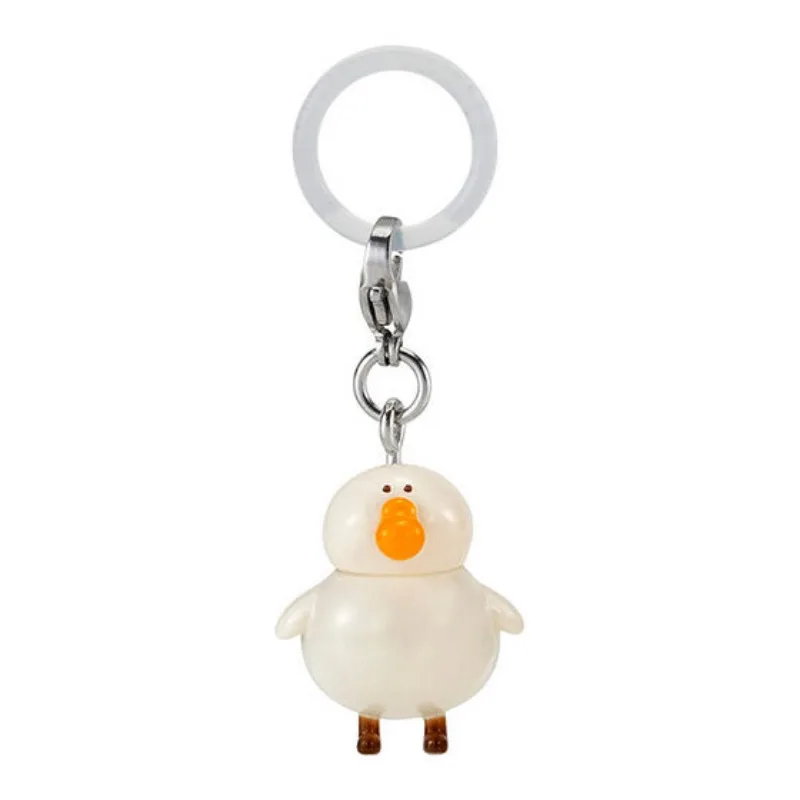 Juguetes cápsula originales lindo kawaii ganso gordo GYM Pocha Gacho! Accesorios marcadores paraguas botella bolsa colgante figuras de animales - imagen 2