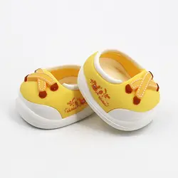 Zapatos para muñeca de goma suave y algodón con dibujos animados