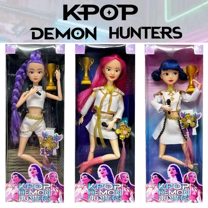 Nuevos juguetes para muñecas Kpop Demon Hunters figura de acción de juguete Rumi Mira Zoey hermosa princesa muñecas de niña juguete de plástico DIY para niñas/*
