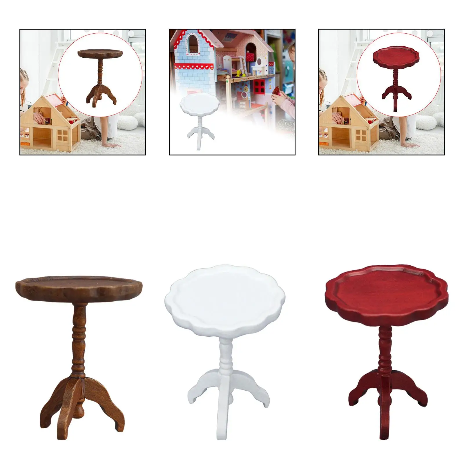 1:12 Dollhouse Table Mini Furniture Accessories for Home Dollhouse Ornaments