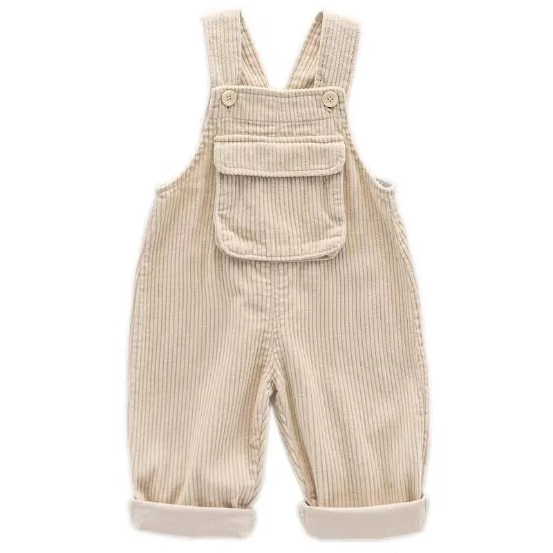 Pantalones con tirantes de algodón para niños – Ideales primavera y otoño - imagen 3