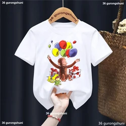 George Camiseta infantil gráfica manga corta verano niño