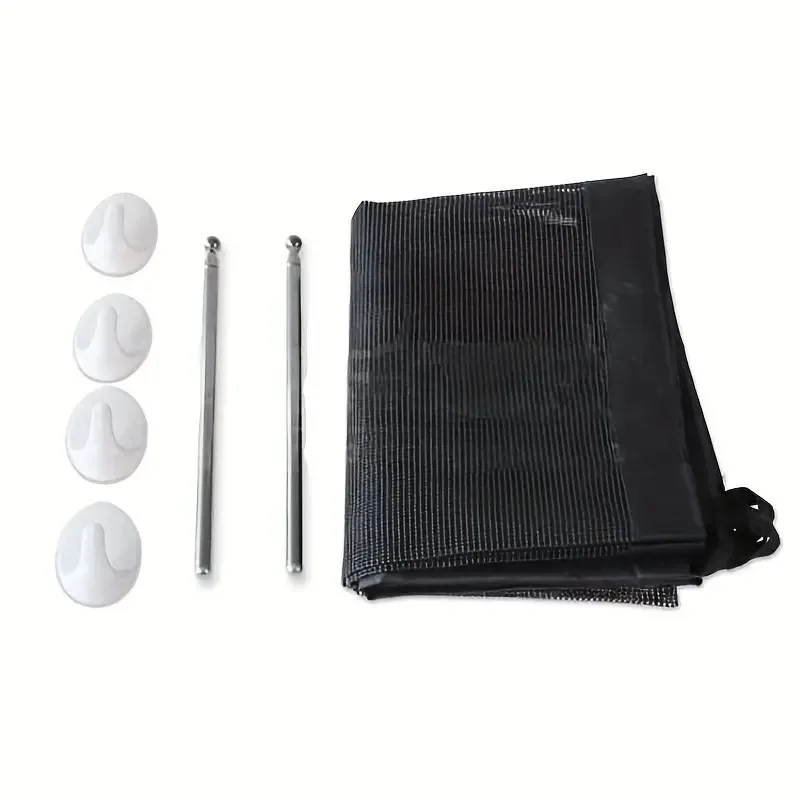 PANGDUBE Barrera de seguridad plegable para bebé con malla - imagen 4
