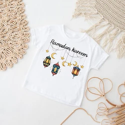 Camiseta infantil Ramadán Kareem manga corta para niño y niña