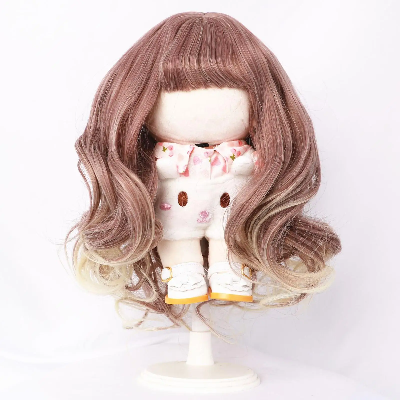 20cm BJD Doll Wig Long Hair for Doll Making Heat Resistance Fiber Hair Extension Accessories Art Supplies Girl Birthday Gift