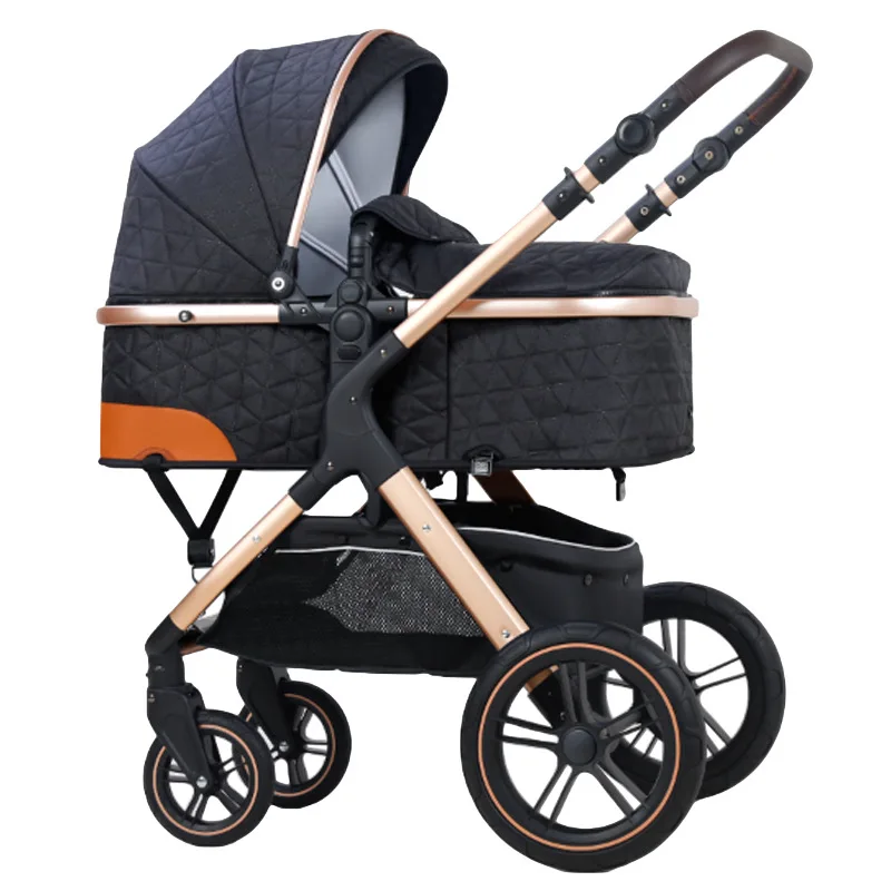 El alto paisaje del cochecito puede sentarse y acostarse con luz bidireccional con absorción de impactos - imagen 2