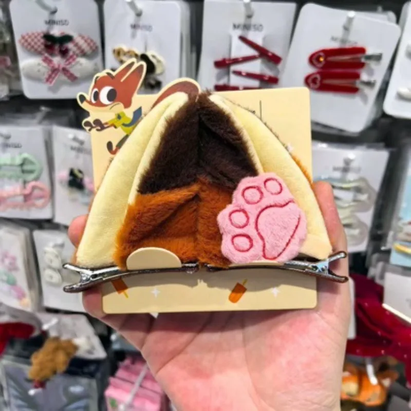Horquilla bonita de dibujos animados de Zootopia de Disney para niños, accesorios de Cosplay de Anime, pinza para el pelo para niñas, sombreros de moda, regalo de Navidad para niños - imagen 4
