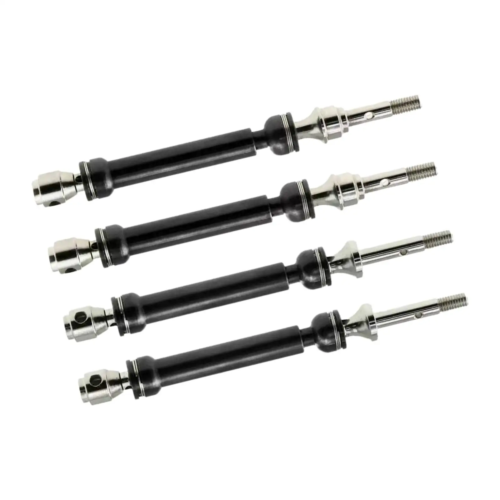 4x 116mm-148mm Hardened Steel Front Rear Driveshaft Upgrade Parts for SCX10 Rock