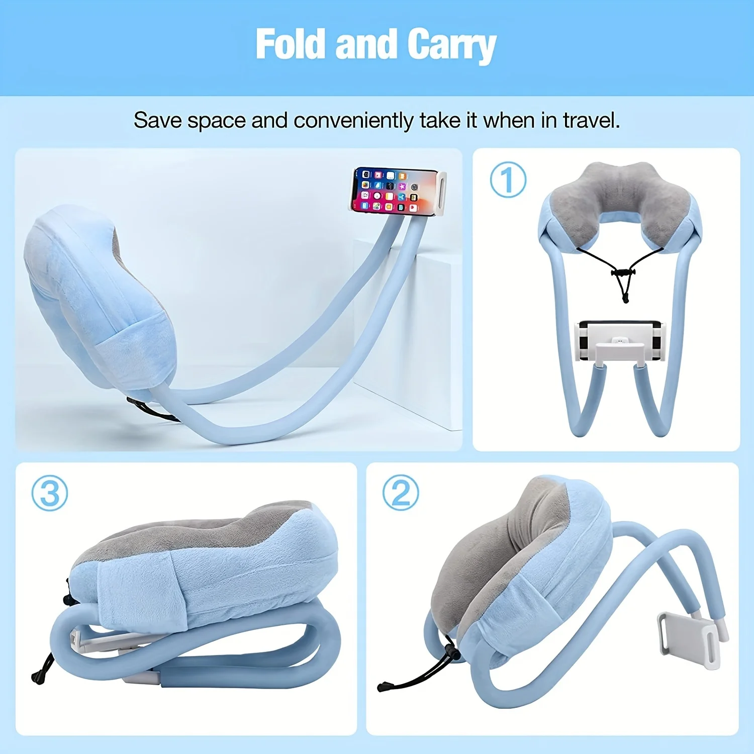 Soporte Universal para teléfono móvil, soporte Flexible para perezosos, Clip ajustable para teléfono móvil, soporte de montaje de escritorio para cama en casa, soporte para teléfono inteligente - imagen 3