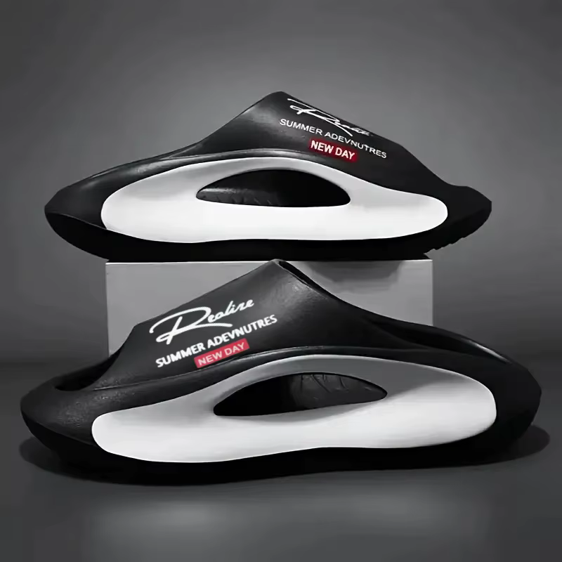 Toboganes ligeros de EVA con estampado blanco y negro para niños - imagen 2