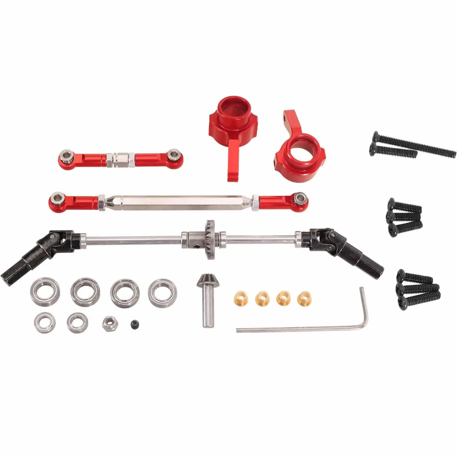 Metal Gear Front Axle Assembly High Performance Wear Resistant Easy Installation Remote Control Car Parts for MN98V2 MN99sv2