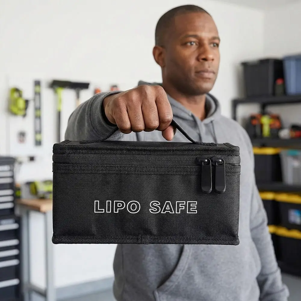 Bolsa ignífuga para baterías Lipo – Funda protectora antiexplosión - imagen 4
