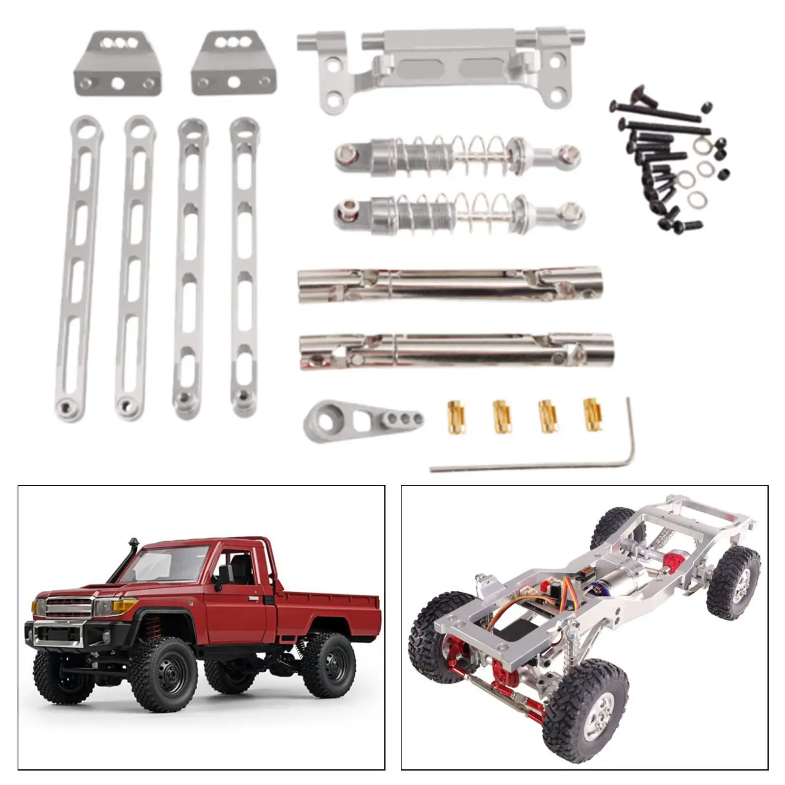 RC Car Upgrade Shock Absorber Kit for MN78 LC79 1:12 Scale Crawler